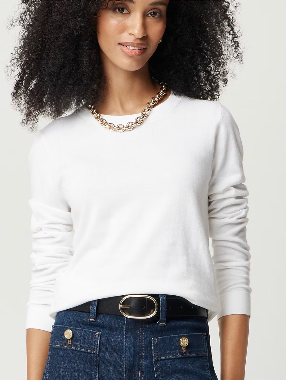 J Crew Factory Cotton Teddie Sweater NWT M